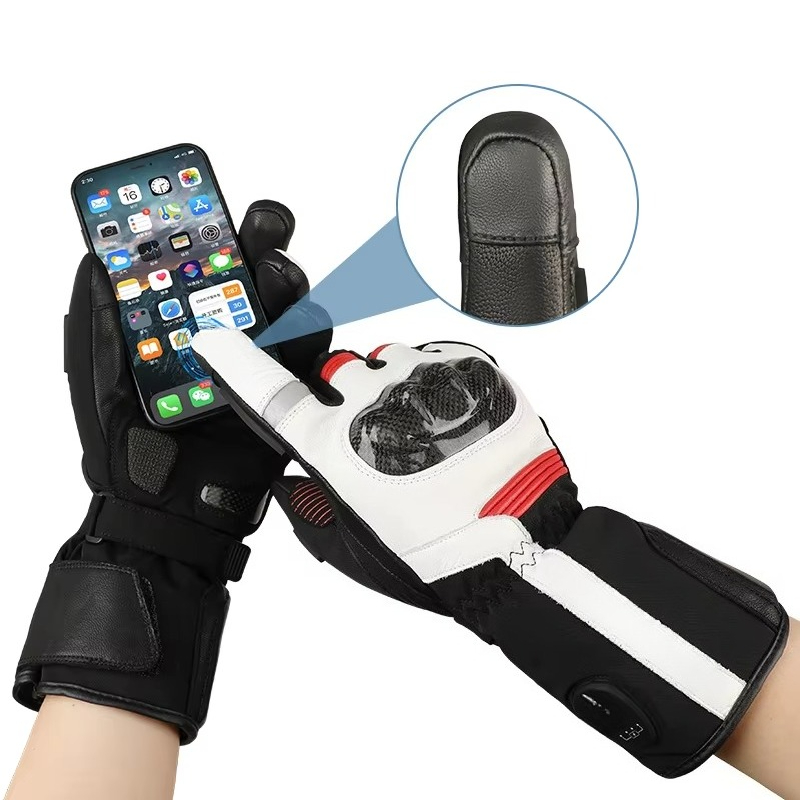 Heated Gloves Electric - Guantes de Motocicleta de Invierno con