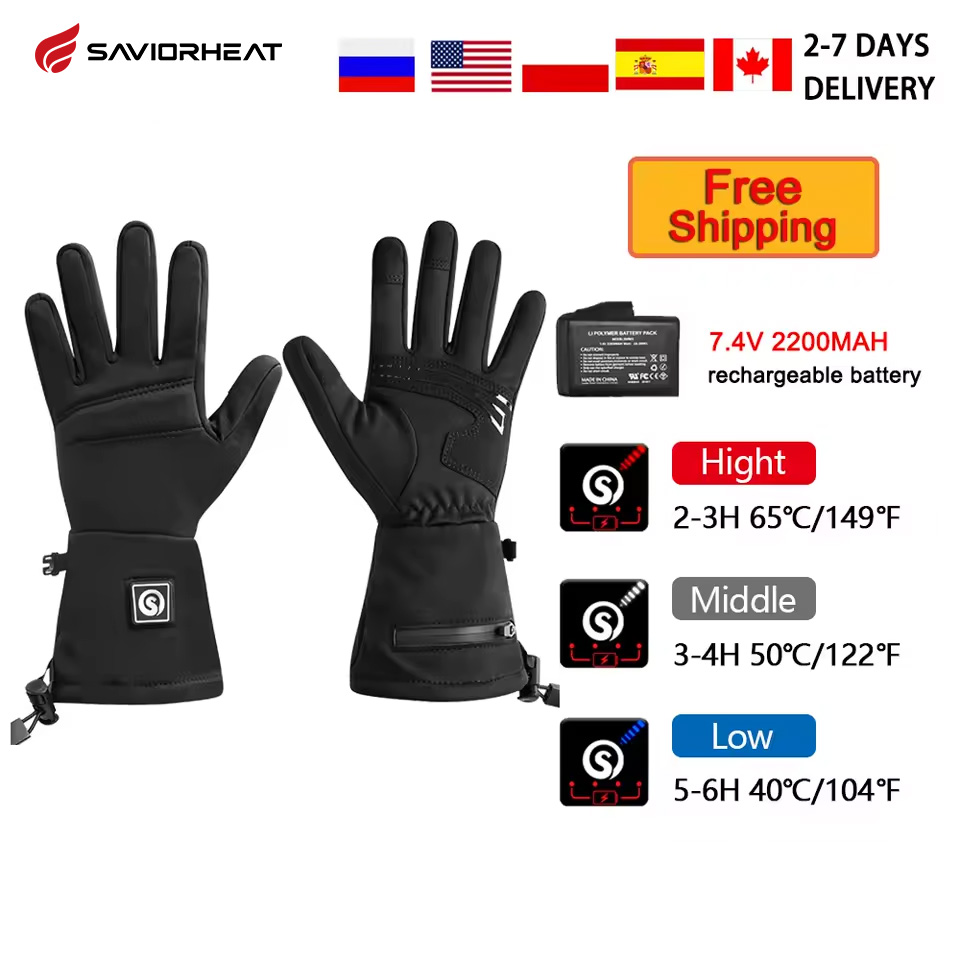 Snow Deer S18 guantes calefact - Heated Gloves Electric reseña y precio