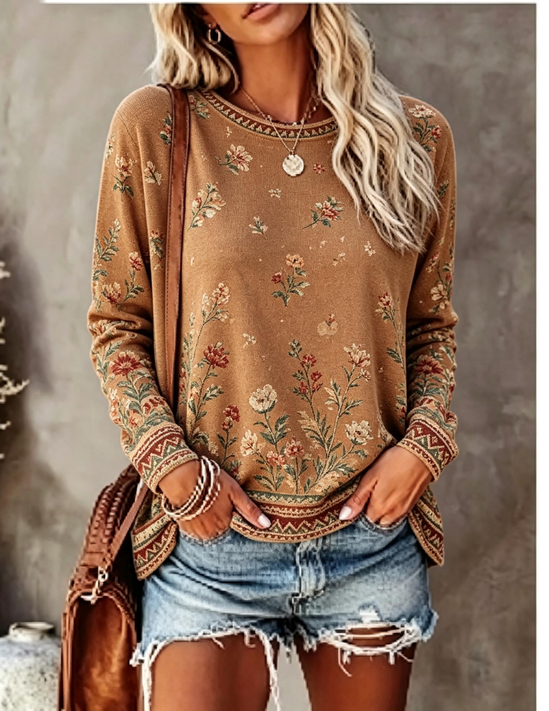 Camiseta de manga larga con cu - Winter Clothing For Women reseña y precio