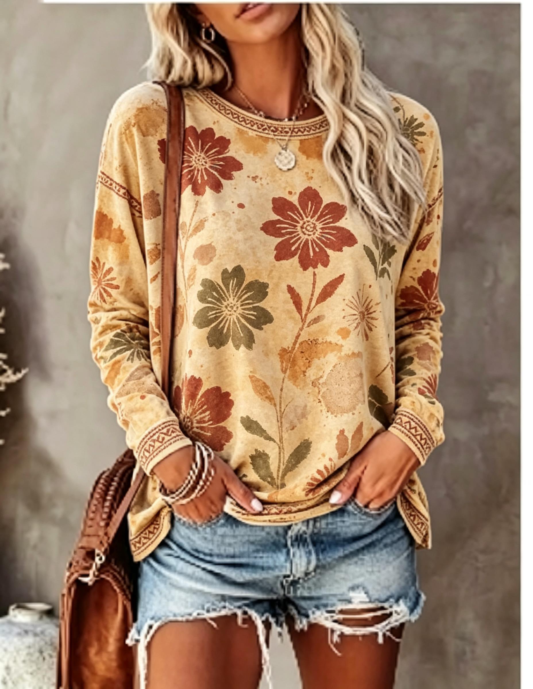 Camiseta de manga larga con cu - Winter Clothing For Women reseña y precio